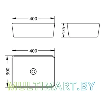 Умывальник Lauter 21674B (клапан 21190B + сифон 21635B, черный матовый) картинка 5